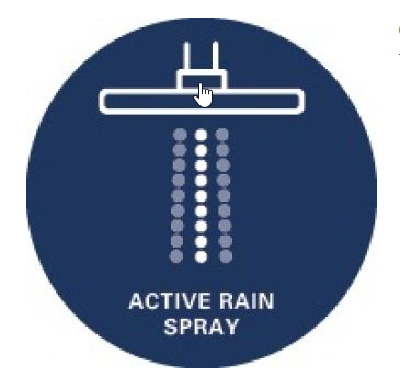 RAINSHOWER SMARTACTIVE 310 CUBE ΣΕΤ ΚΕΦΑΛΗΣ ΝΤΟΥΣ 2 ΛΕΙΤΟΥΡΓΙΩΝ 142ΜΜ ΧΡΩΜΕ 26481000 GROHE 5 ActiveRainSpray