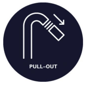 MINTA ΜΠΑΤΑΡΙΑ ΝΕΡΟΧΥΤΗ L-SPOUT 1/2″ SUPERSTEEL 32168DC0 GROHE 1 PullOutMousseur