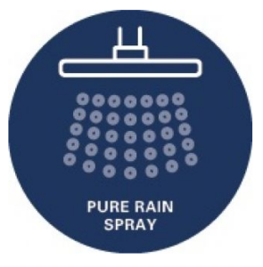 ΚΕΦΑΛΗ ΚΑΙ ΒΡΑΧΙΟΝΑΣ ΤΟΙΧΟΥ RAINSHOWER COSMOPOLITAN 310 38CM BRUSHED WARM SUNSET 26066DL0 GROHE 5 PureRainSpray