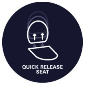 ΚΑΘΙΣΜΑ WC BAU CERAMIC SOFT CLOSE 39493000 GROHE 1 QuickReleaseSeat