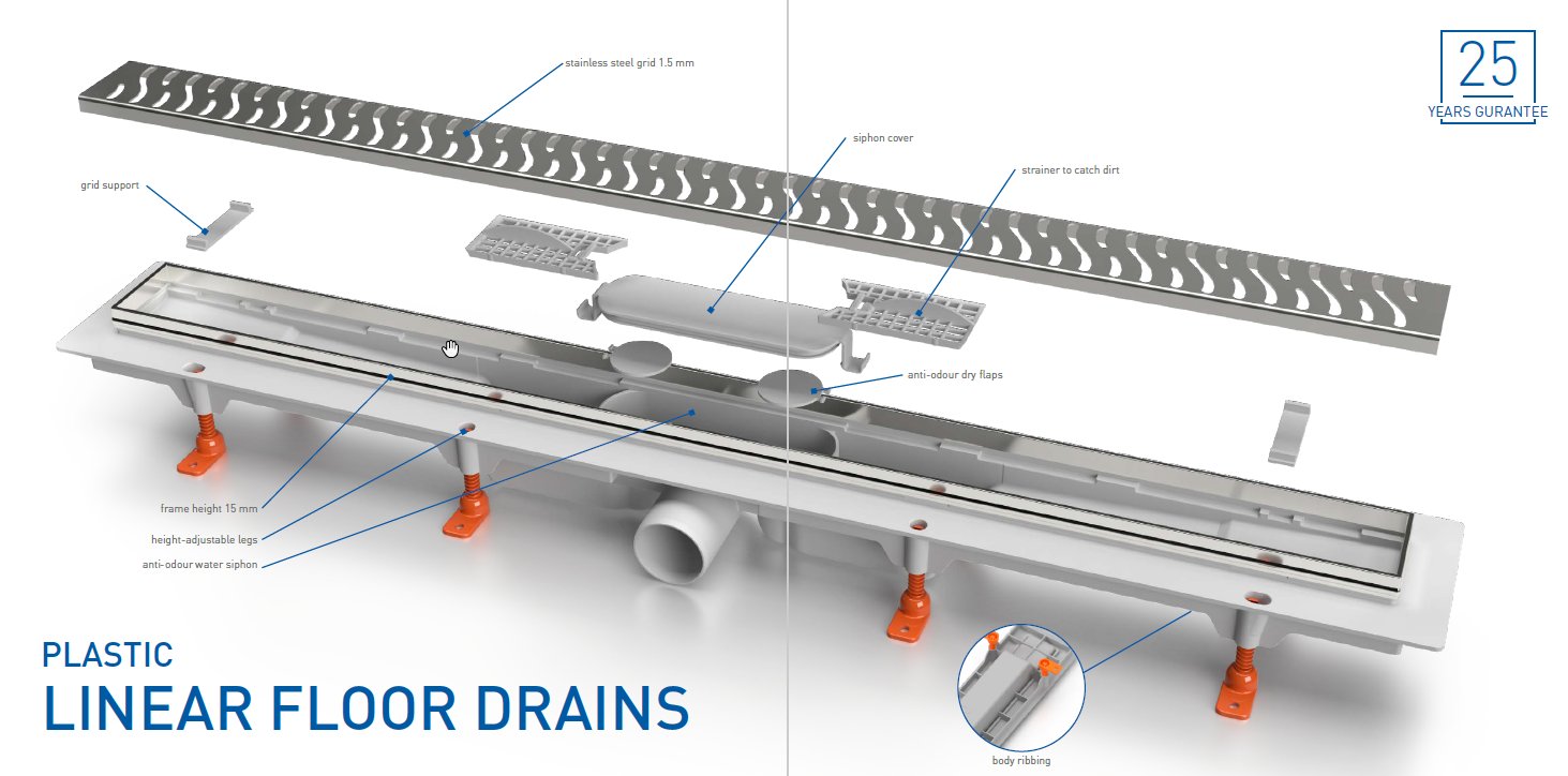 Chudej Drain Floor