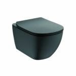 ΛΕΚΑΝΗ ΚΡΕΜΑΣΤΗ TESI II HF AQUABLADE SILK BLACK ΧΩΡΙΣ ΚΑΛΥΜΜΑ T0079V3 IDEAL STANDARD