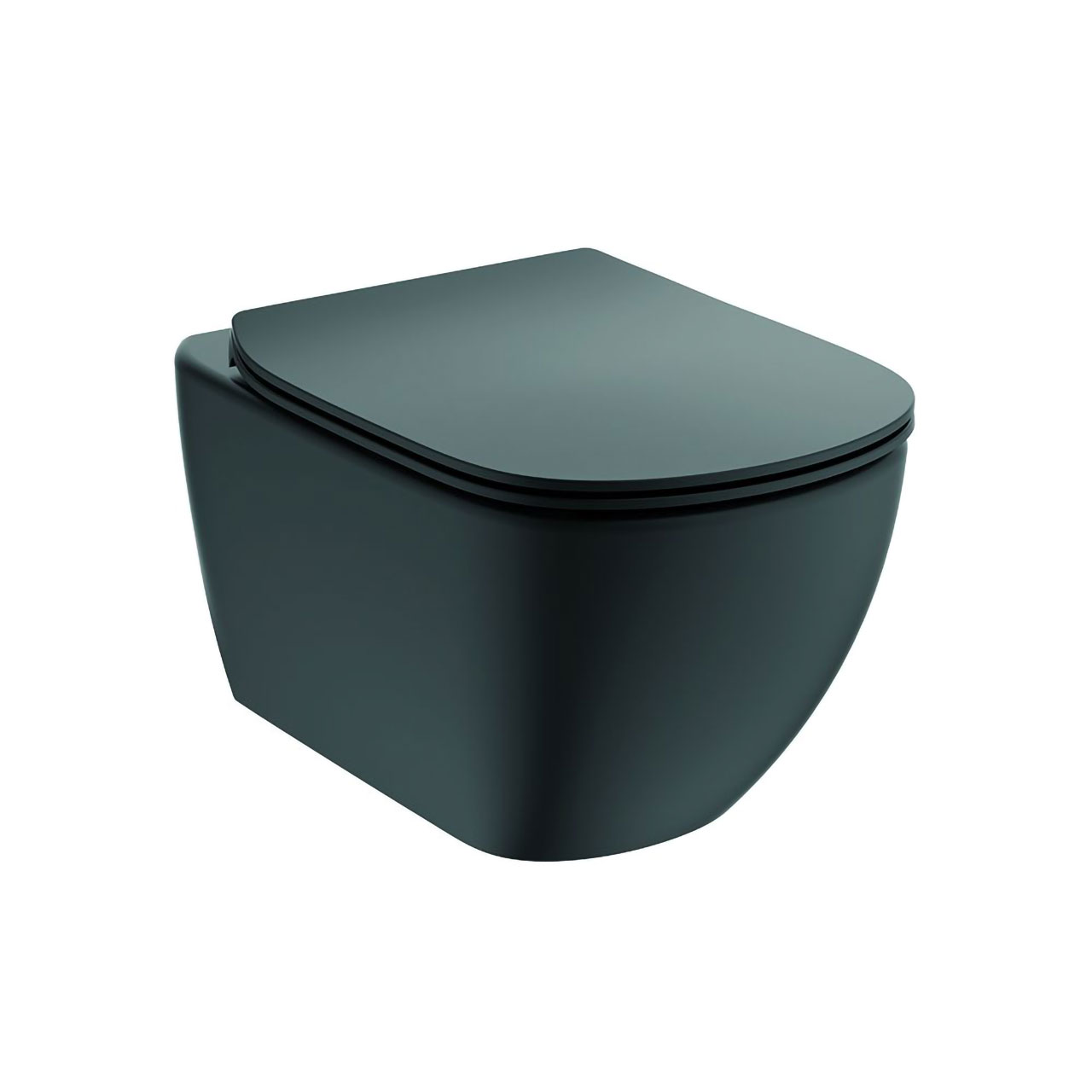 T0079V3 ΛΕΚΑΝΗ ΚΡΕΜΑΣΤΗ TESI II HF AQUABLADE SILK BLACK ΧΩΡΙΣ ΚΑΛΥΜΜΑ T0079V3 IDEAL STANDARD - Image 1