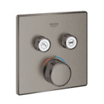 GROHTHERM SMARTCONTROL ΘΕΡΜΟΣΤΑΤΗΣ ΓΙΑ ΕΝΤΟΙΧΙΖΟΜΕΝΗ ΕΓΚΑΤΑΣΤΑΣΗ 2 ΡΟΩΝ BRUSHED HARD GRAPHITE 29124AL0 GROHE