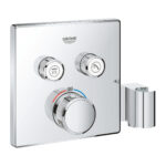 GROHTHERM SMARTCONTROL ΘΕΡΜΟΣΤΑΤΗΣ ΓΙΑ ΕΝΤΟΙΧΙΖΟΜΕΝΗ ΕΓΚΑΤΑΣΤΑΣΗ 2 ΡΟΩΝ ΚΑΙ ΕΝΣΩΜΑΤΩΜΕΝΗ ΒΑΣΗ ΝΤΟΥΖ ΧΡΩΜΕ 29125000 GROHE