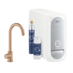 BLUE HOME ΚΙΤ ΕΚΚΙΝΗΣΗΣ ΕΚΡΟΗΣ C-SPOUT ΜΕ ΜΠΑΤΑΡΙΑ ΜΟΝΗΣ ΛΕΙΤΟΥΡΓΙΑΣ BRUSHED WARM SUNSET 31498DL1 GROHE