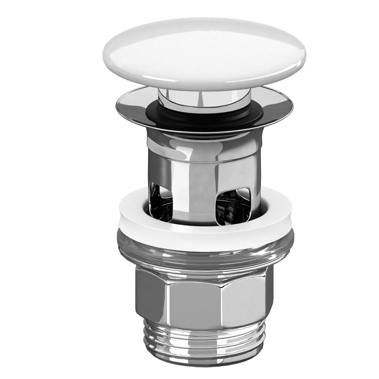 8L033401 ΒΑΛΒΙΔΑ ΝΙΠΤΗΡΟΣ PUSH-TO-OPEN WHITE ALPINE 8L033401 VILLEROY & BOCH - Image 1