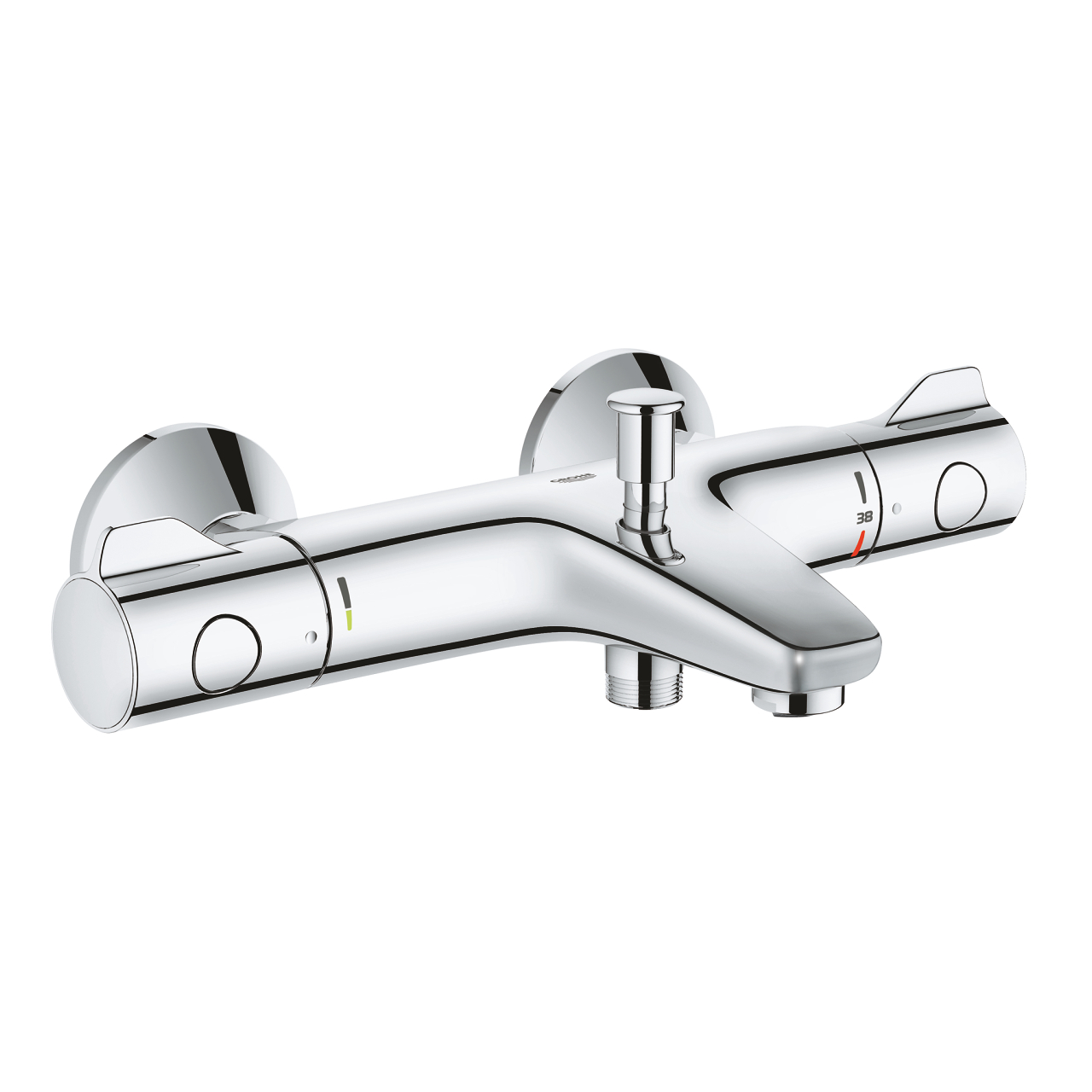 34576000 GROHTHERM 800 ΘΕΡΜΟΣΤΑΤΙΚΗ ΜΠΑΤΑΡΙΑ ΛΟΥΤΡΟΥ 1/2″ ΧΡΩΜΕ 34576000 GROHE - Image 1