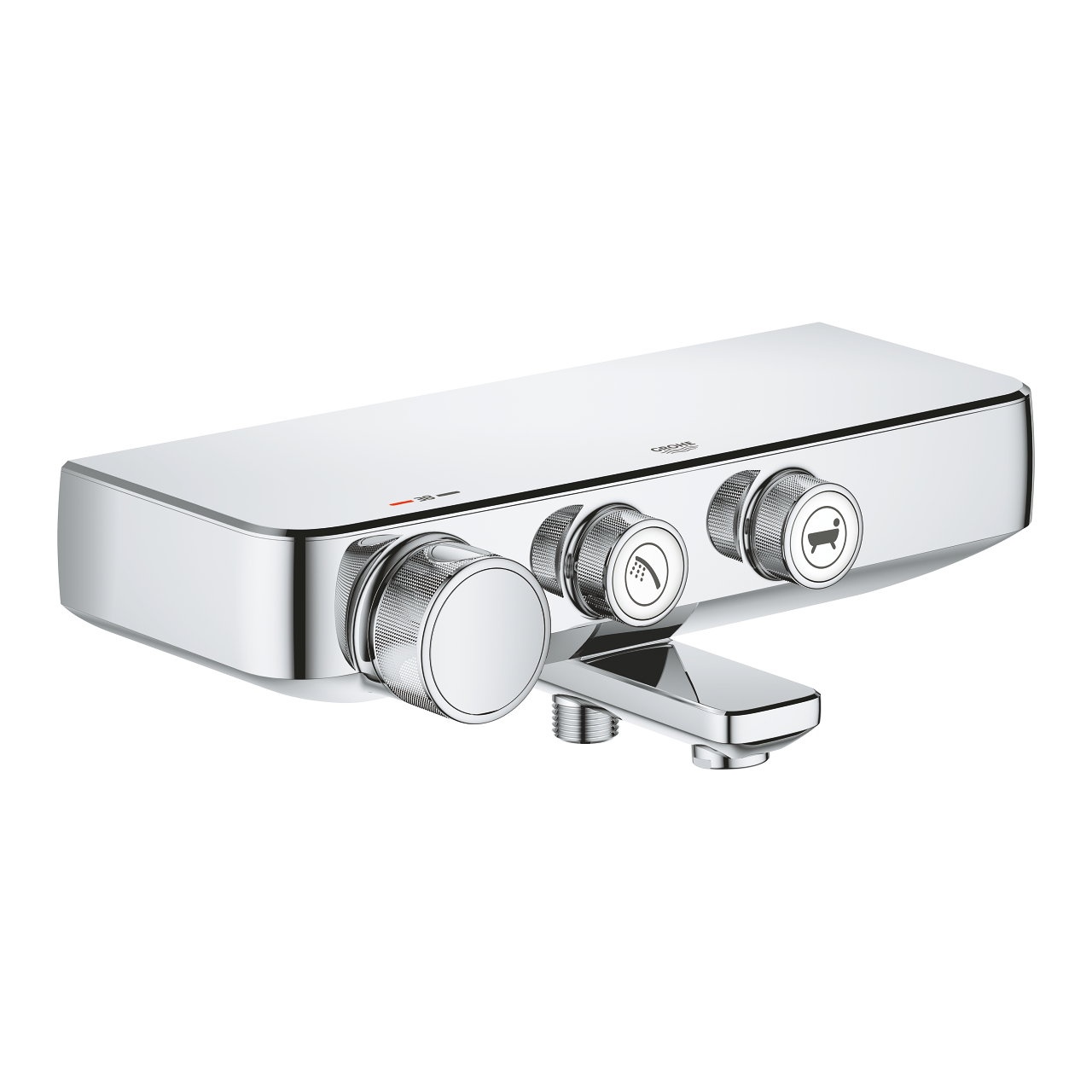 34718000 GROHTHERM SMARTCONTROL ΘΕΡΜΟΣΤΑΤΙΚΗ ΜΠΑΤΑΡΙΑ ΛΟΥΤΡΟΥ 1/2″ ΧΡΩΜΕ 34718000 GROHE - Image 1