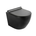 CAPRI ROUND S RIMLESS ΛΕΚΑΝΗ ΚΡΕΜΑΣΤΗ ΜΕ ΚΑΛΥΜΜΑ ΜΑΥΡΗ CAPRIROUND-BLACK DESIGN CERAMICA